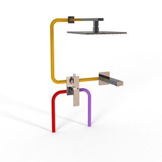 Душевой комплект Paini Grazia 21CRSET26911BATHHEAD хром